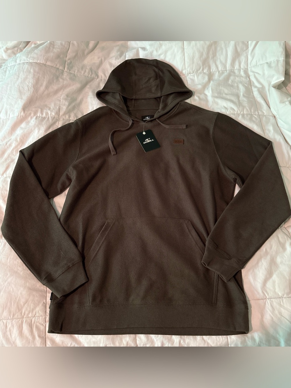 O'Neill Men's Dark Brown Pullover Hoodie New with tags. Size Medium